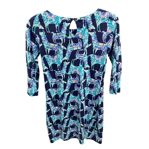 Lilly Pulitzer Beacon Alpaca My Bags Blue Mini Dress size XXS - Picture 11 of 11